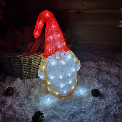 60 LED Indoor Outdoor Acrylic Gonk Christmas Decoration in Brown Price Comparisons | Compare The Build