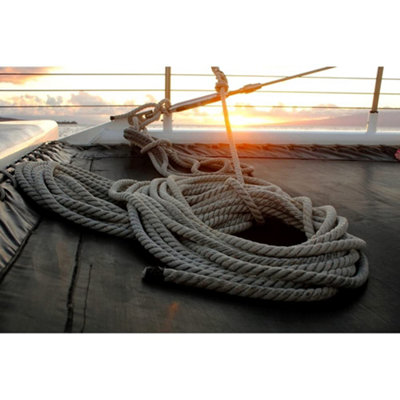 60 mm Jute Rope, 30 metres / 98 ft Long, Strong Natural Hessian Cord ...