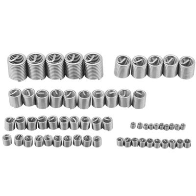 60-Piece Stainless Steel Thread Repair Kit for M3 to M12 Sizes