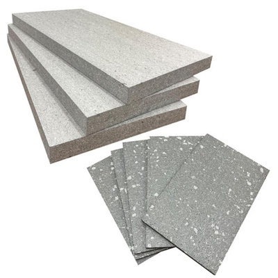 60 Sheets of 1000x500x25mm Rigid Expanded Polystyrene (EPS) Strong Grey EPS70 SDN Protective Insulation Large Thick Foam Sheets