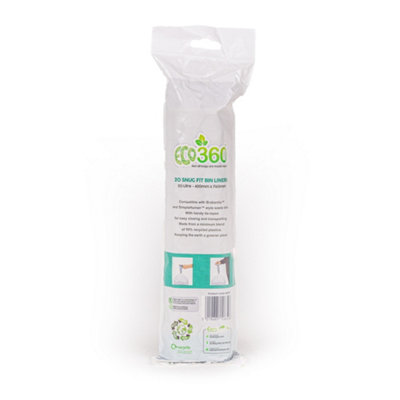 60 Snug Fit Bin liners Drawstring Handle Bin Bags - Compatible with F' & D' Size Bins - 4