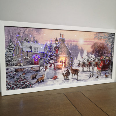 Battery operated led wall art cheap