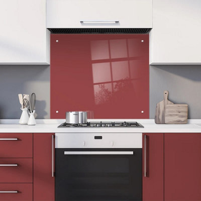 60 x 60cm Red Pepper Glass Kitchen Splashback Splatter Screen Pre ...