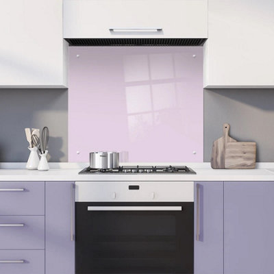 60 x 70cm Pretty Pink Glass Kitchen Splashback Splatter Screen Pre ...