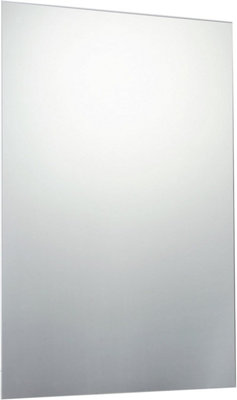 60 x 90cm Rectangle Frameless Bathroom Mirror Wall Hanging Fittings Not Included