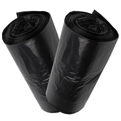 60 x Black Wheelie Bin Liners 240L Large Capacity Refuse Sacks For Outdoor Bins - 3