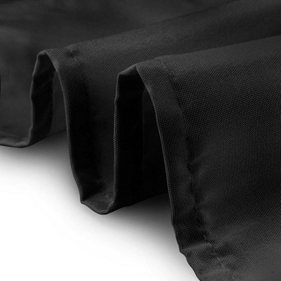 60 x102 Inch Linen Tablecloth, Premium Polyester Dining Table Cover, Black