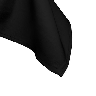 60 x102 Inch Linen Tablecloth, Premium Polyester Dining Table Cover, Black