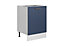 600 Kitchen Cabinet 60cm Base Unit Navy Blue /Grey Soft Close Copper Handle Nora