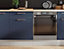 600 Kitchen Drawer Unit Cabinet 60cm Navy Dark Blue Base Copper Handle Nora