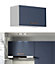 600 Kitchen Extractor Housing Unit Wall Cabinet 60cm Navy Dark Blue Lift Up Nora