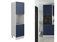 600 Kitchen Tall Oven Housing Unit Cupboard Cabinet 60cm Navy Dark Blue Nora