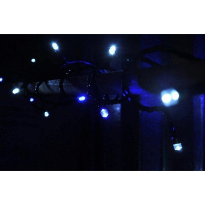 600 LED Blue & White Firefly String Fairy Lights