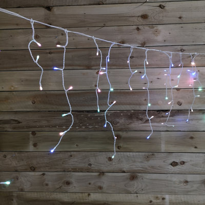 600 LED Multifunction Pastel Icicle Indoor Outdoor Christmas Lights