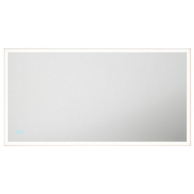 600 x 1150mm IP44 LED Bathroom Mirror & Demister - Tunable White Diffused Border