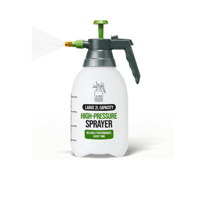 B&Q -  3 Pack 2L Pressure Sprayer Pump Bottle Adjustable Brass Nozzle Heavy Duty Garden Sprayer For Plants Cleaning Weed Control