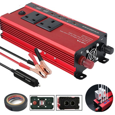 6000W Caravan Van Converter Power Inverter DC 12VTo AC 240V LCD UK ...
