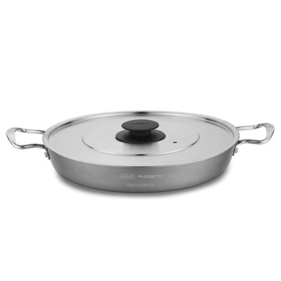 B&Q -  Paella Pan 30 With Stainless Steel Lid