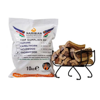 Namibian Hardwood Firewood Logs Thornwood Mix Bag 10Kg from B&Q