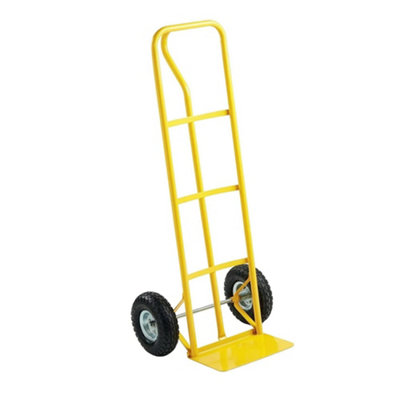600Lb Heavy Duty Sack Truck Industrial Hand Trolley With Pneumatic Tyre Wheel For Moving Lifting Large Items Hand Trucks High Back