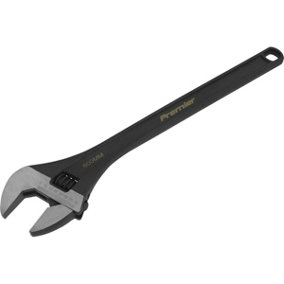 600mm Adjustable Drop Forged Steel Wrench - 60mm Offset Jaws Metric Calibration