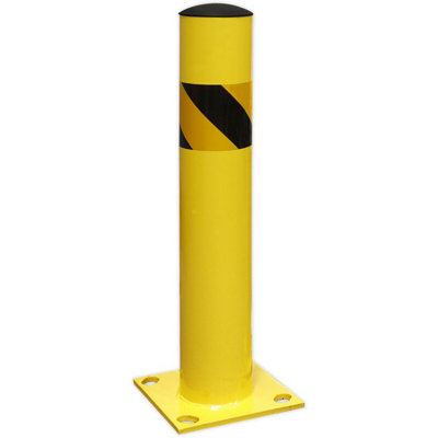 600mm Anti-Collision Safety Bollard - Car Park / Warehouse Floor ...