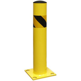 600mm Anti-Collision Safety Bollard - Car Park / Warehouse Floor Mounted Post