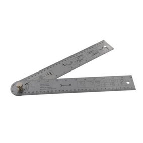 600mm Easy Angle Protractor Rule Metric & Imperial Tightening Screw