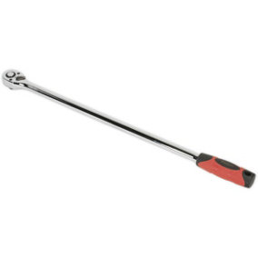 600mm Extra Long Ratchet Wrench - 1/2" Sq Drive - 72-Tooth Pear-Head Ratchet