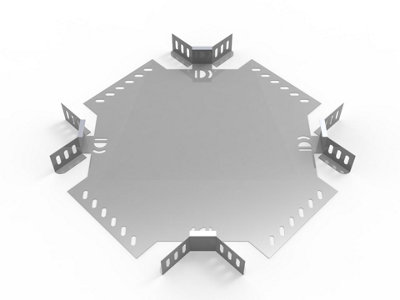 600mm Flat 4 Way Equal Intersection for Heavy Duty Cable Tray
