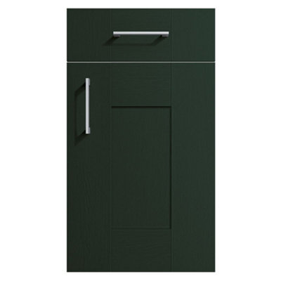 600mm Freestanding WC Unit (Fully Assembled) - Cambridge Solid Wood Fir Green Slimline Depth With Pan And Cistern