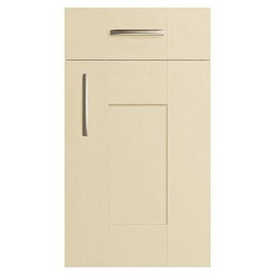 600mm Freestanding WC Unit (Fully Assembled) - Cartmel Woodgrain Mussel Slimline Depth With Pan And Cistern