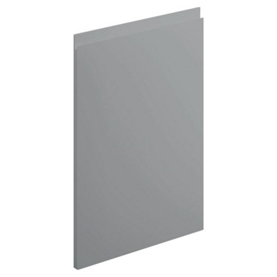 600mm Freestanding WC Unit (Fully Assembled) - Lucente Matt Dust Grey Slimline Depth With Pan And Cistern