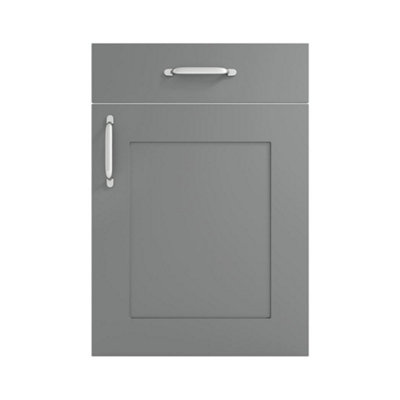 600mm Freestanding WC Unit (Fully Assembled) - Oxford Matt Dust Grey Slimline Depth With Pan And Cistern