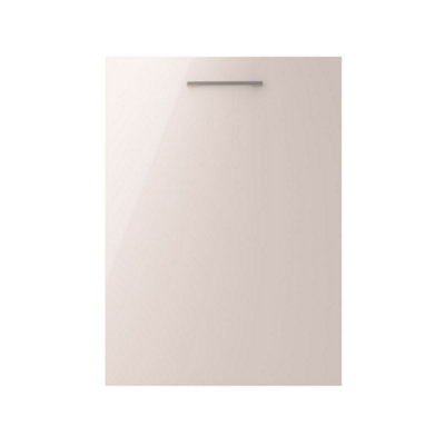 600mm Freestanding WC Unit (Fully Assembled) - Vivo Gloss Cashmere Standard Depth With No Pan And No Cistern