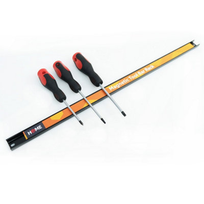 600mm Magnetic Tool Bar Rack for Garage, Workshop & Shed (Pack of 3)
