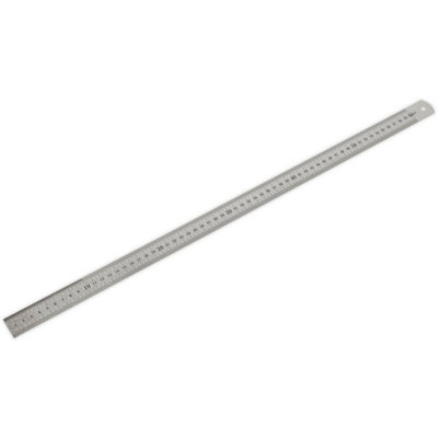 Double Side Metal Ruler Stainless Steel Imperial Metric 15 30 60cm 6 12 24  Inch