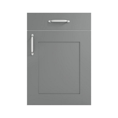 600mm Traditional 2 Door Floor Standing Bathroom Vanity Basin Unit (Fully Assembled) - Oxford Matt Dust Grey