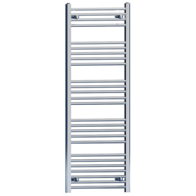 600mm x 1400mm Flat and Curved Chrome Heated Towel Rail Radiator Designer Bathroom Radiator For Central Heating Designer UK