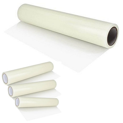 600mm x 50m Super Sticky Self Adhesive Carpet Protection Roll Clear Waterproof Film for Stairs & Carpets