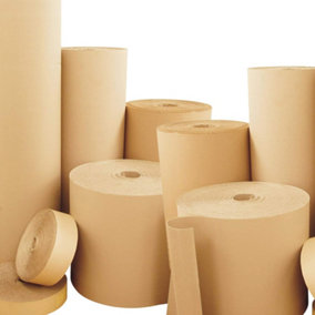600mm x 75m Corrugated Cardboard Roll Cushioning Wrap For House Moving, Gift Wrapping & Shipping