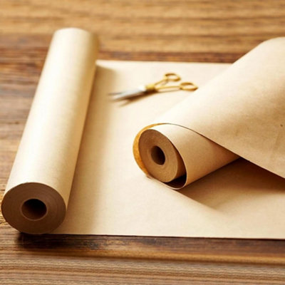 600mmx100m Multi Purpose Brown Kraft Paper Rolls For Wrapping Packing