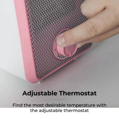 600W Fan Heater - portable & adjustable thermostat