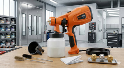 600W HVLP paint sprayer handheld electric spray gun 1200ml with 4 ...