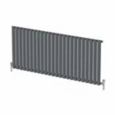 600x1440mm Designer Radiator Horizontal Anthracite Oval Column Rads ...