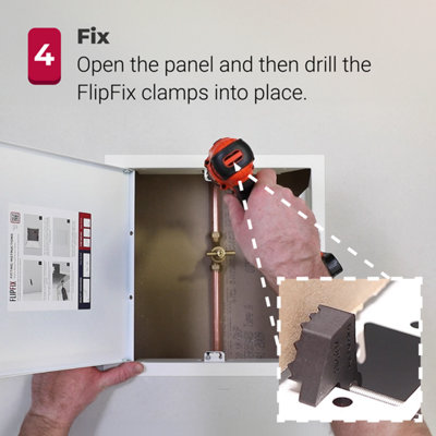 600x300mm FlipFix Metal Access Panel - 1 Hour Fire Rating - Picture Frame