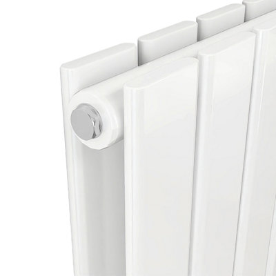 600x748mm Horizontal Double Flat Panel Designer Radiator White