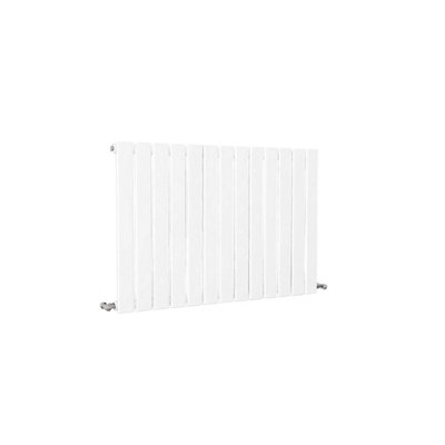 600x884mm Horizontal Single Flat Panel Designer Radiator White
