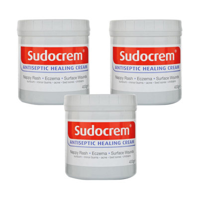 Three Packs Of Sudocrem Antiseptic Cream 400 G Tubs from B&Q