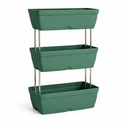 3 Tier Outdoor Raised Garden Bed Herb Vegetable Planter from B&Q